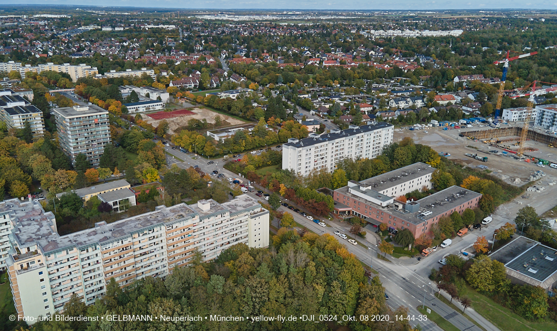 08.10.2020 - Baustelle Alexisquartier und Umgebung in Neuperlach 08.10.2020 - Baustelle Alexisquartier und Umgebung in Neuperlach